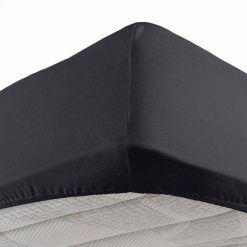 Acheter ✨ Paris Prix Drap Housse Jersy 160x200cm Charbon ⌛