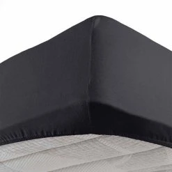 Acheter ✨ Paris Prix Drap Housse Jersy 160x200cm Charbon ⌛
