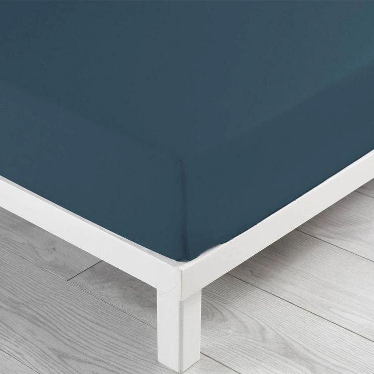 Sortie ⭐ Paris Prix Drap Housse Lina 160x200cm Bleu Nuit ⭐ 2 Sortie ⭐ Paris Prix Drap Housse Lina 160x200cm Bleu Nuit ⭐ – Image 2