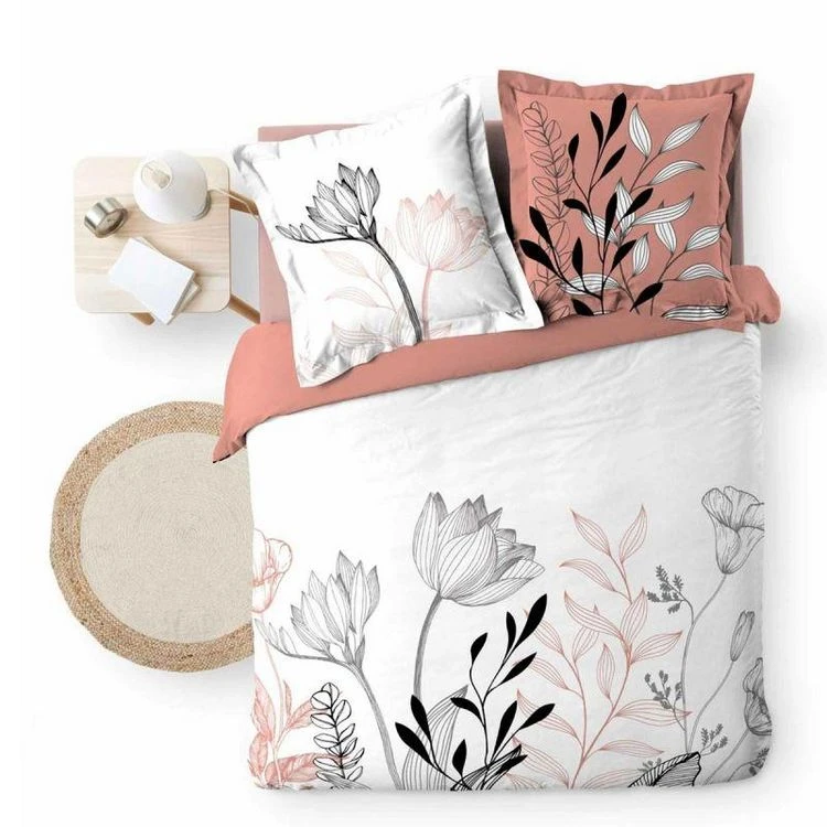 Bon marché 🛒 Paris Prix Parure De Lit 3 Pièces Amélina 240x220cm Rose 🔥 3 Bon marché 🛒 Paris Prix Parure De Lit 3 Pièces Amélina 240x220cm Rose 🔥 – Image 3