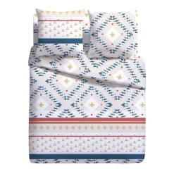 Grosses soldes 👏 Parure Housse De Couette Fantaisie En Microfibre YACINE ✨