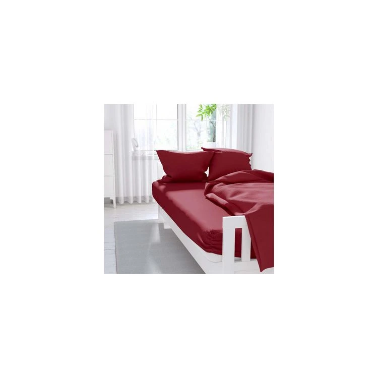 Tout neuf 🌟 ZZZ Drap Housse Uni 160x200 Cm ZZZ Rouge 🔥 3 Tout neuf 🌟 ZZZ Drap Housse Uni 160x200 Cm ZZZ Rouge 🔥 – Image 3