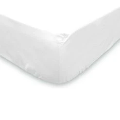 Vente flash ✔️ Soleil D'ocre Drap Housse 140x200cm 100% Coton Blanc ⭐