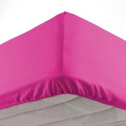 Vente flash ???? Paris Prix Drap Housse Lina 180x200cm Rose ????
