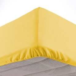 Vente flash ???? Paris Prix Drap Housse Lina 180x200cm Miel ✔️