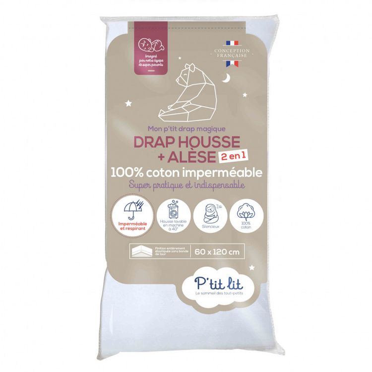 P'TIT LIT Drap housse alèse 2 en 1 imperméable Remise ???? P'TIT LIT Drap Housse Alèse 2 En 1 Imperméable ⭐ -LOLLYBEL Magasin unnamed file 2496