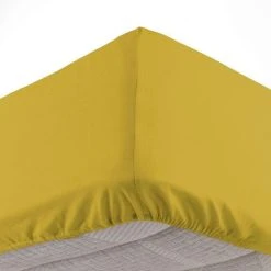 Grosses soldes 😍 Paris Prix Drap Housse Lina 180x200cm Ocre 🧨