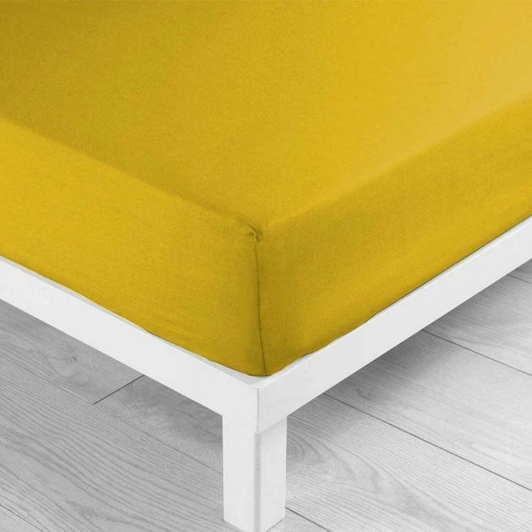 Grosses soldes 😍 Paris Prix Drap Housse Lina 180x200cm Ocre 🧨 2 Grosses soldes 😍 Paris Prix Drap Housse Lina 180x200cm Ocre 🧨 – Image 2