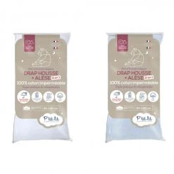 Budget ❤️ P'TIT LIT Drap Housse Alèse 2 En 1 Imperméable (lot De 2) 👍