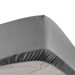 Remise ???? Paris Prix Drap Housse Percaline 180x200cm Anthracite ????