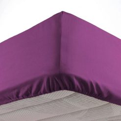 Vente flash ???? Paris Prix Drap Housse Lina 90x190cm Myrtille ????