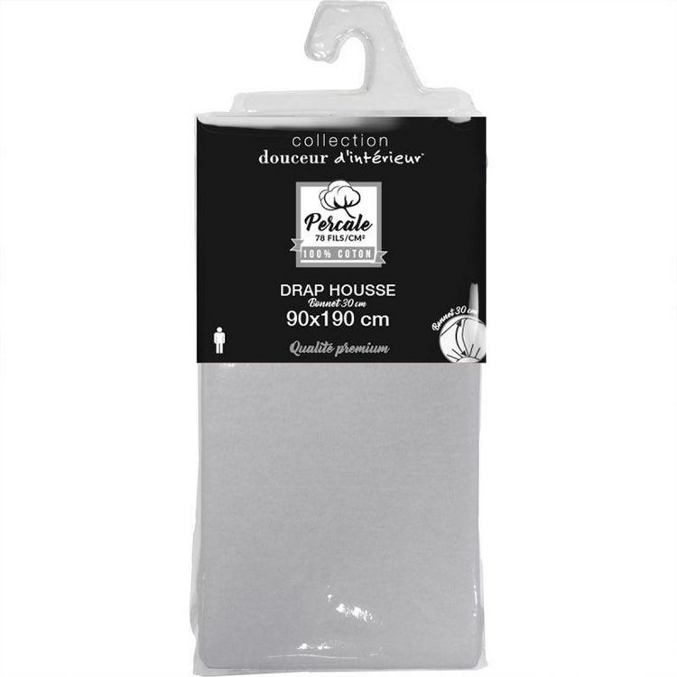 Paris Prix Drap Housse Percaline 90x190cm Gris Grosses soldes ???? Paris Prix Drap Housse Percaline 90x190cm Gris ⭐ -LOLLYBEL Magasin unnamed file 2691