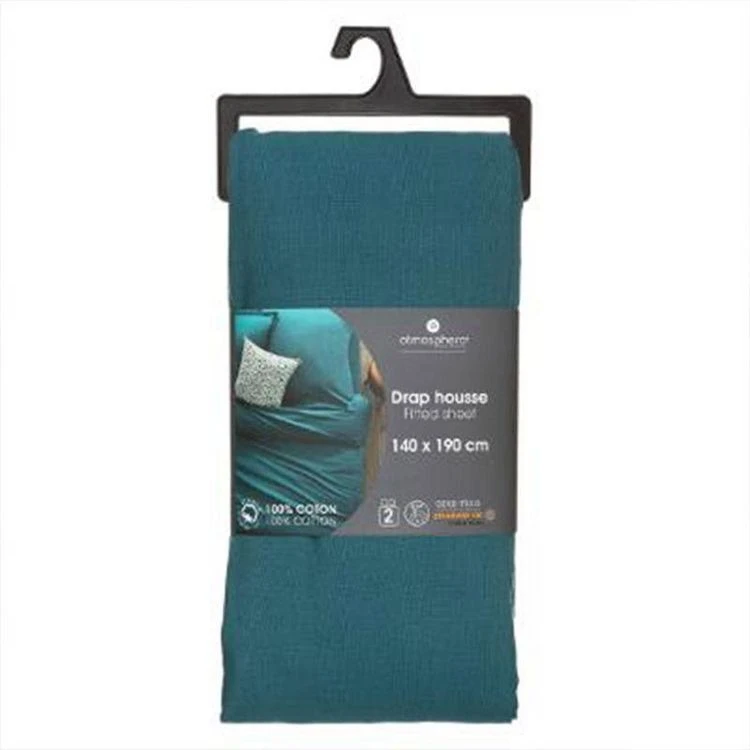 Budget 💯 Drap Housse Intérieur 140x190cm Bleu Canard 🌟 3 Budget 💯 Drap Housse Intérieur 140x190cm Bleu Canard 🌟 – Image 3