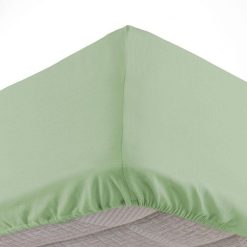 Remise ???? Paris Prix Drap Housse Lina 160x200cm Tilleul âš