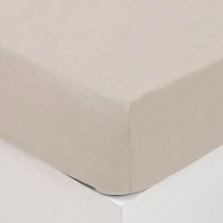 Meilleure affaire ⌛ Drap Housse Lavable Coton Maria 140x190cm Ivoire 😀