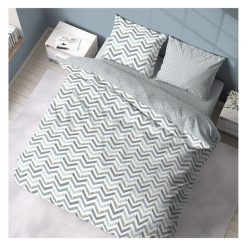 Bon marché ???? Parure Housse De Couette En Microfibre CHEVRON ⭐