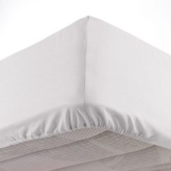 Acheter ???? Paris Prix Drap Housse Lina 180x200cm Blanc ⭐