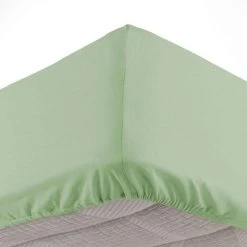 Offres ⭐ Paris Prix Drap Housse Lina 180x200cm Tilleul 👍