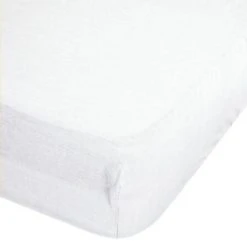 Grosses soldes 🤩 Drap Housse En Lin Adorable 140x190cm Blanc 🧨