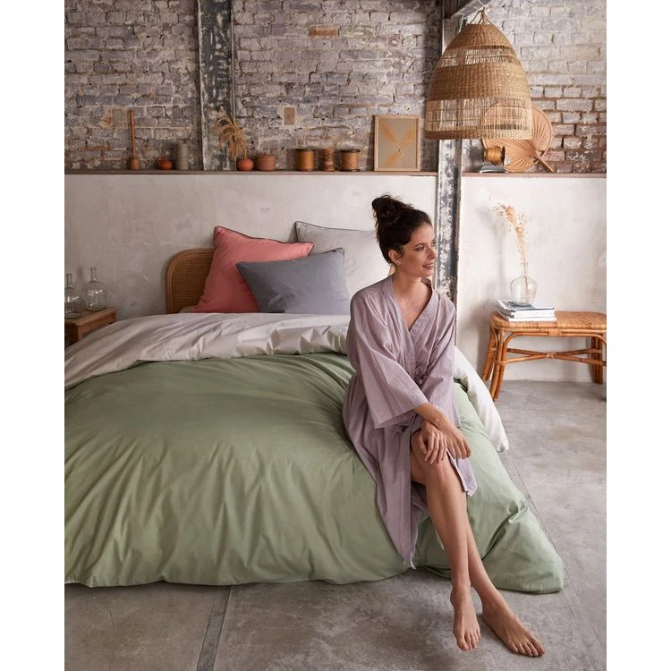 Coupon 😉 COTE DECO Parure Housse De Couette Bicolore En Coton BIO 57 Fils 🎉 1 Coupon 😉 COTE DECO Parure Housse De Couette Bicolore En Coton BIO 57 Fils 🎉