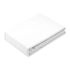 Le moins cher 🧨 Lovely Casa Drap Housse 180x200 Cm 100% Coton Bio 57 Fils Horizon Blanc 💯