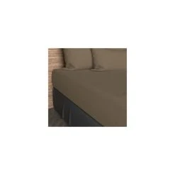 De gros 🎁 Soleil D'ocre Drap Housse 90x190 Cm En Coton 57 Fils SOLEIL D'OCRE Taupe ⌛