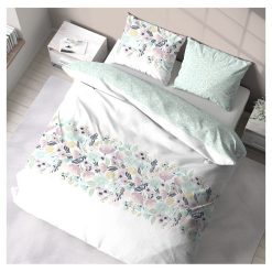 Promo ???? Parure Housse De Couette En Coton 57 Fils CELESTE ????
