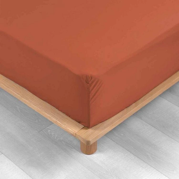 Remise 🌟 Paris Prix Drap Housse Percaline 90x190cm Terracotta ⭐ 3 Remise 🌟 Paris Prix Drap Housse Percaline 90x190cm Terracotta ⭐ – Image 3