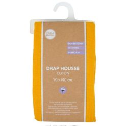 Vente flash ???? Paris Prix Drap Housse Bébé Extensible 70x140cm Moutarde ???? -LOLLYBEL Magasin unnamed file 3081