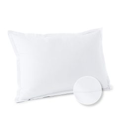 Offres â ACTUEL Taie D'oreiller Ergonomique Unie En Coton 57 Fils - Collection Permanente ????