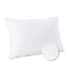 Offres ⌛ ACTUEL Taie D'oreiller Ergonomique Unie En Coton 57 Fils - Collection Permanente 😍