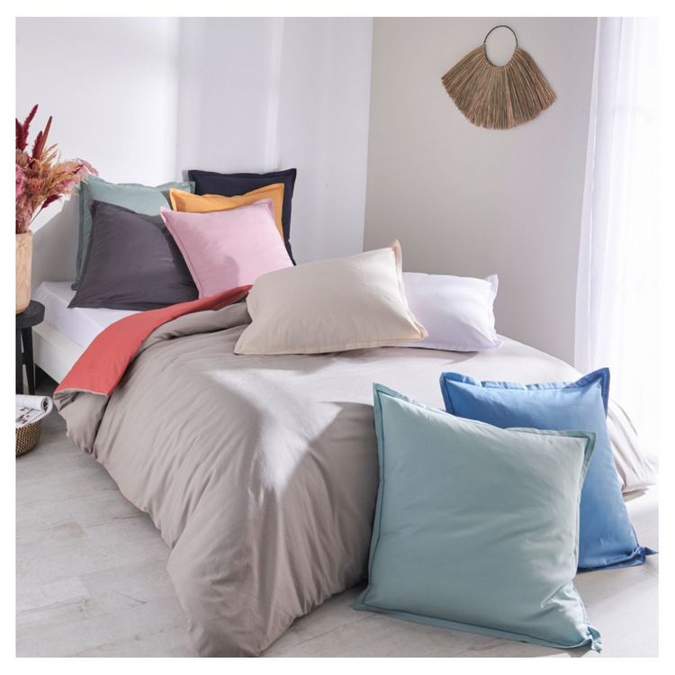 ACTUEL Taie d'oreiller ergonomique unie en coton 57 fils - collection permanente Offres ⌛ ACTUEL Taie D'oreiller Ergonomique Unie En Coton 57 Fils - Collection Permanente ???? -LOLLYBEL Magasin unnamed file 3182