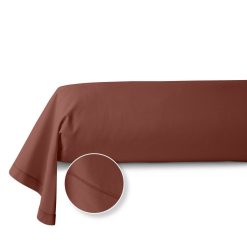 Vente flash ???? ACTUEL Taie De Traversin Unie En Coton 57 Fils ????