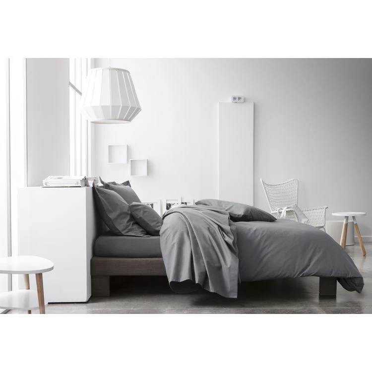 Meilleure vente ❤️ TODAY Lot De 2 Taies D'oreiller Uni Coton 57 Fils 👍 2 Meilleure vente ❤️ TODAY Lot De 2 Taies D'oreiller Uni Coton 57 Fils 👍 – Image 2