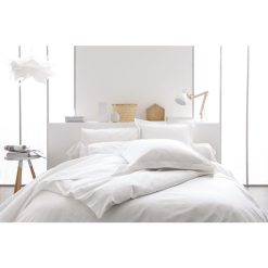 Meilleure vente ❤️ TODAY Lot De 2 Taies D'oreiller Uni Coton 57 Fils ???? -LOLLYBEL Magasin unnamed file 3202