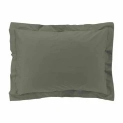 Remise 👍 Paris Prix Taie D'Oreiller Percaline 50x70cm Kaki 🤩