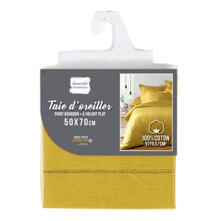 Paris Prix Taie d'Oreiller Lina 50x70cm Ocre Top 10 ???? Paris Prix Taie D'Oreiller Lina 50x70cm Ocre ???? -LOLLYBEL Magasin unnamed file 3297