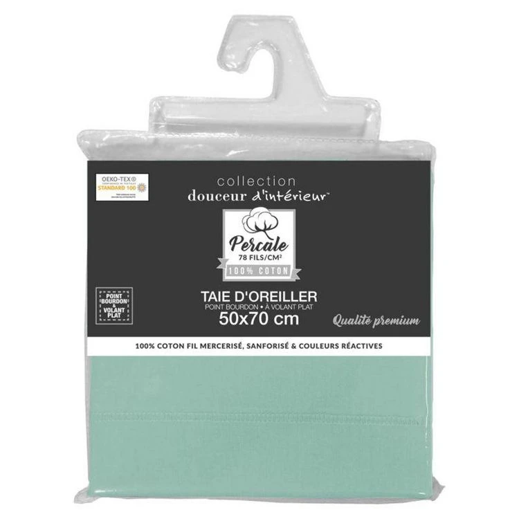 Meilleure vente 🧨 Paris Prix Taie D'Oreiller Percaline 50x70cm Sauge 🔥 2 Meilleure vente 🧨 Paris Prix Taie D'Oreiller Percaline 50x70cm Sauge 🔥 – Image 2