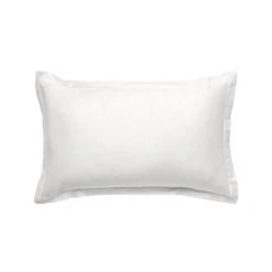 Grosses soldes 🎉 FUTURE HOME Taie D'oreiller Unie Coton 57 Fils Blanc éclatant 50x70cm 🤩