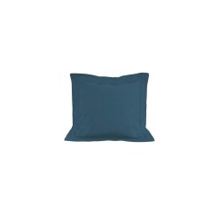 Coupon ???? Soleil D'ocre Taie D'oreiller En Coton 57 Fils 63x63 Cm UNI Bleu Canard, Par Soleil D'ocre ❤️