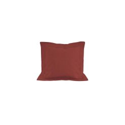 Budget ???? Soleil D'ocre Taie D'oreiller En Coton 57 Fils 63x63 Cm UNI Brique, Par Soleil D'ocre ❤️