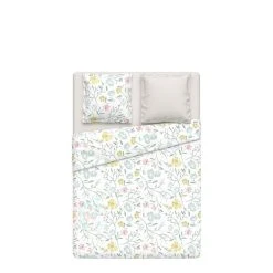 Coupon 🔔 ACTUEL Parure De Drap En Flanelle Motif Floral ROSALINE 🛒