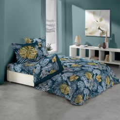 Coupon ???? Paris Prix Parure De Drap 4 Pièces Betty Blue Bleu ✨