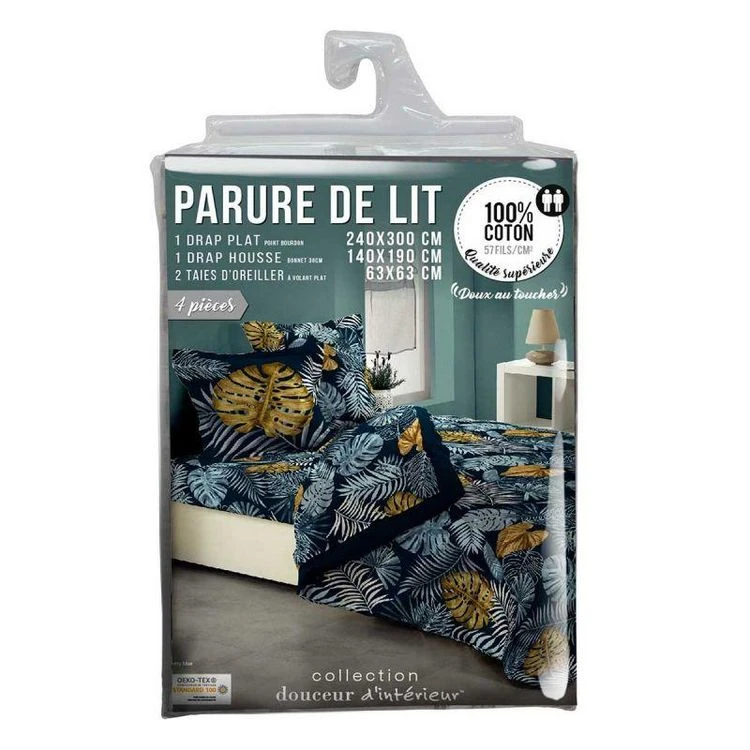 Coupon 🎁 Paris Prix Parure De Drap 4 Pièces Betty Blue Bleu ✨ 2 Coupon 🎁 Paris Prix Parure De Drap 4 Pièces Betty Blue Bleu ✨ – Image 2