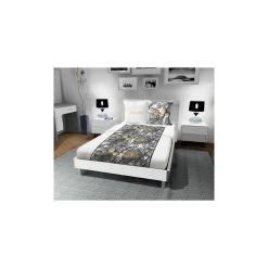 Acheter ⭐ Soleil D'ocre Taie De Traversin En Coton 57 Fils 45x135 Cm UNI Noir, Par Soleil D'ocre 👏