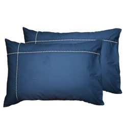 Nouveau ???? Sensei Maison Lot De 2 Taies D'oreiller Brodées En Percale De Coton DIAMOND ???? -LOLLYBEL Magasin unnamed file 3644