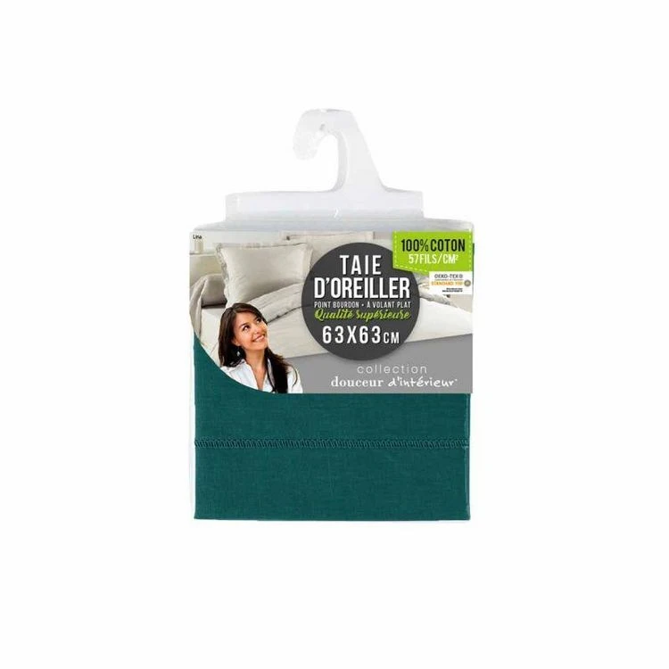 Meilleur prix 🤩 Paris Prix Taie D'Oreiller Lina 63x63cm Pétrole ⭐ 3 Meilleur prix 🤩 Paris Prix Taie D'Oreiller Lina 63x63cm Pétrole ⭐ – Image 3