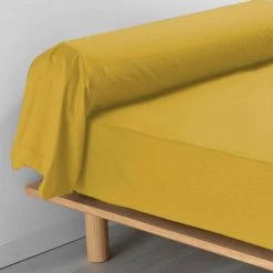 Promo 😍 Paris Prix Taie De Traversin Percaline 85x185cm Ocre 🌟