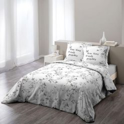 Budget ???? Paris Prix Parure De Lit 3 Pièces Ashley 240x220cm Gris ????