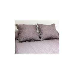 Tout neuf ???? Soleil D'ocre Couvre-lit Boutis Uni Taupe 240x260 Cm Avec 2 Taies D'oreiller ????